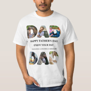 T-shirt Créez votre propre Happy fête des pères 6 photo co