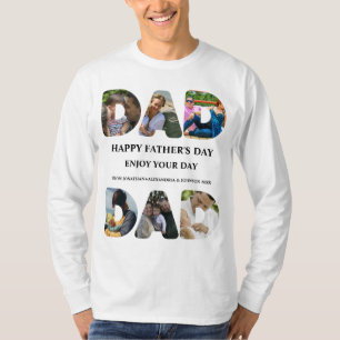 T-shirt Créez votre propre Happy fête des pères 6 photo co