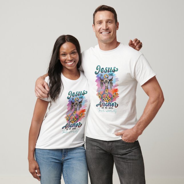T-shirt Créez votre propre Jésus Ancres l'âme (Unisexe)