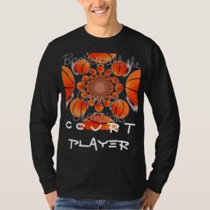 T-shirt Créez votre propre joueur de terrain de basket-bal