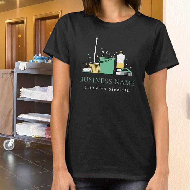 T-shirt Créez votre propre logo d'entreprise de nettoyage (Créateur téléchargé)