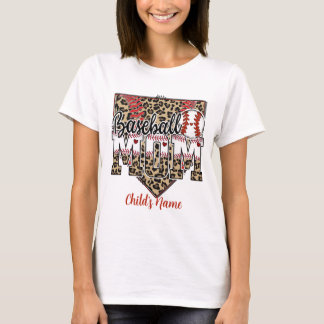 T-shirt Créez votre propre maman de baseball