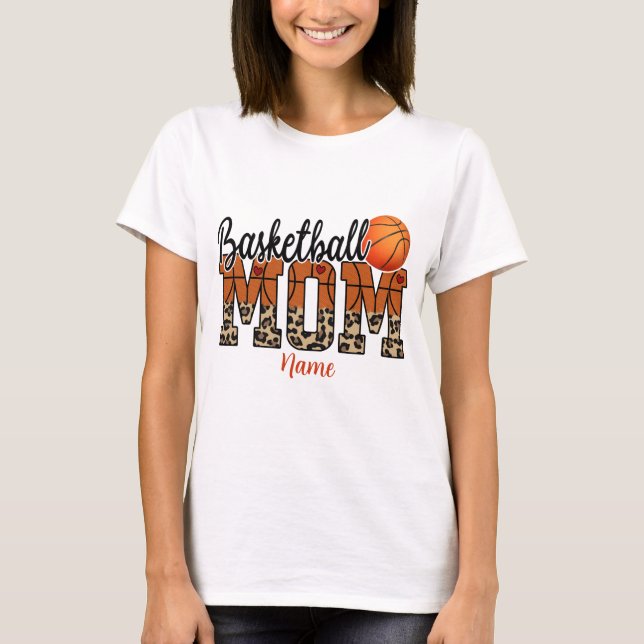 T-shirt Créez votre propre maman de basket-ball (Devant)