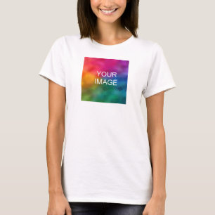 T-shirt Créez votre propre Modèle moderne élégant blanc