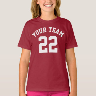 T-shirt Créez Votre Propre Nom Numéro Maillot de Sport Enf