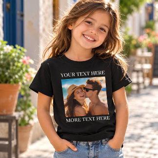 T-shirt Créez votre propre photo et texte