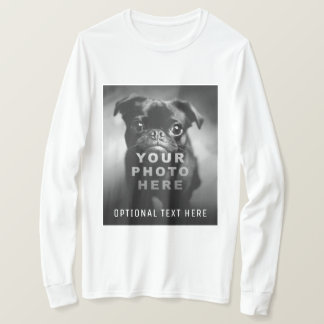 T-shirt Créez votre propre photo simple et texte personnal