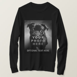 T-shirt Créez votre propre photo simple et texte personnal