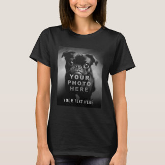 T-shirt Créez votre propre photo simple et texte personnal