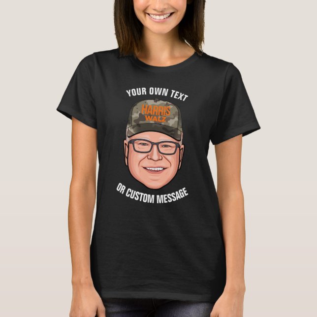 T-shirt Créez votre propre Tim Walz (Devant)