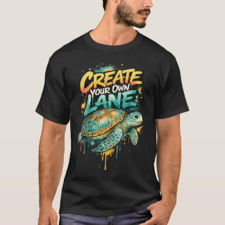 T-shirt Créez votre propre tortue de mer graffiti
