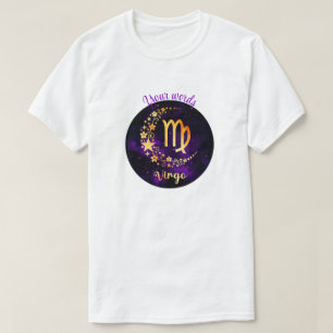 T-shirt Créez votre propre virus céleste violet Zodiac