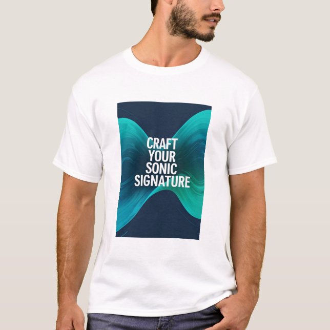 T-shirt Créez votre signature sonore option 3 (Devant)