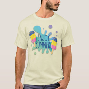 T-shirt Crème De Glace Avec Effet D'Ombre/Splash D'Eau