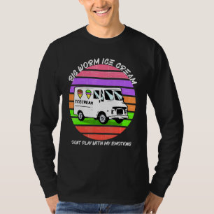 T-shirt Crème de glace Big Worm Style Vintage Sunset Retro