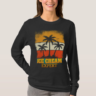 T-shirt Crème de glace Expert Sarcastique