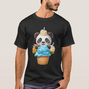 T-shirt Crème de glace Panda Ours délicieux Ours en peluch