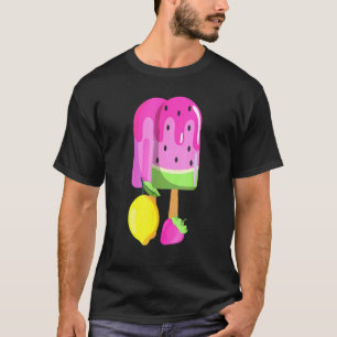T-shirt Crème de glace pastèque fraise citron glace Pop ro