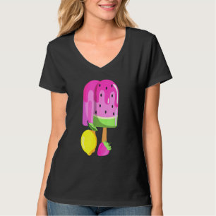 T-shirt Crème de glace pastèque fraise citron glace Pop ro