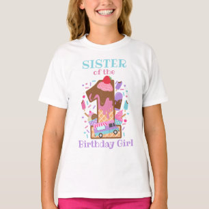 T-shirt Crème de glace Premier anniversaire chemise Soeur 