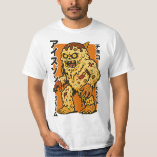 T-shirt Crème de glace Zombie - Monstre d'horreur japonais