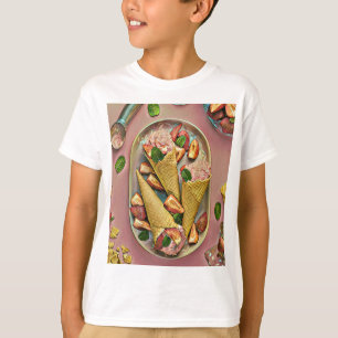T-shirt Crème glacée aux fraises