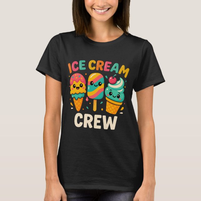 T-shirt Crème glacée Crème glacée mignonne (Devant)