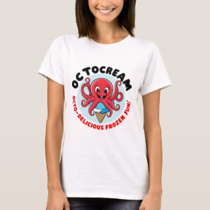 T-shirt Crème glacée d'octopus