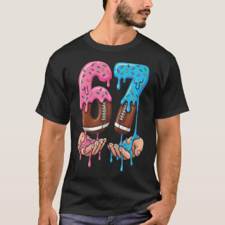 T-shirt Crème Glacée Football Goutte 67 Mains Garçons Six