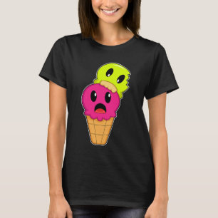 T-shirt Crème glacée gaufre Halloween
