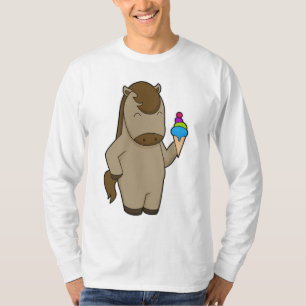 T-shirt Crème glacée Horse gaufre