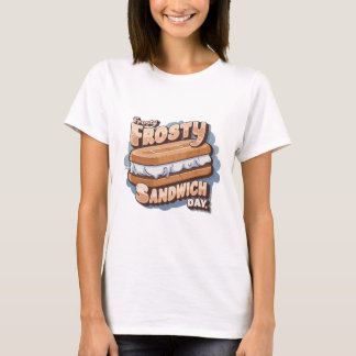 T-shirt Crème glacée jour Sandwich Frosty