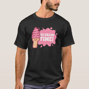T-shirt Crème glacée Kawaii Crème glacée mignonne frai