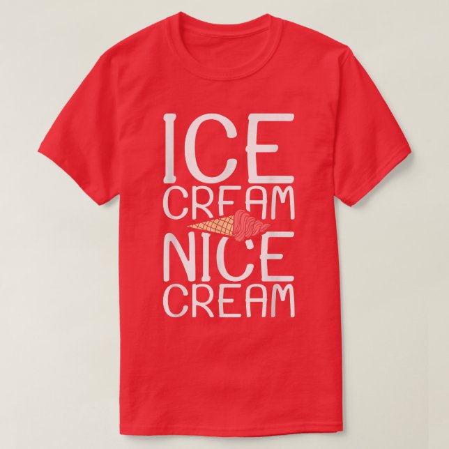 T-shirt Crème glacée Nice crème glacée  (Design devant)