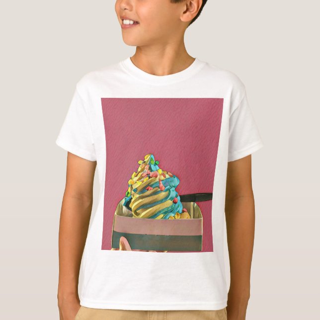 T-shirt Crème glacée pour enfants (Devant)