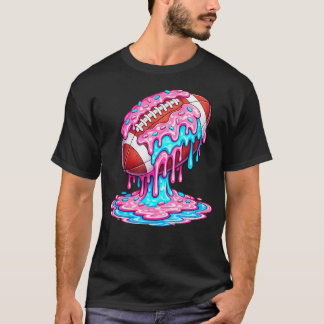 T-shirt Crème Glacée qui Tombe Football Paillettes América