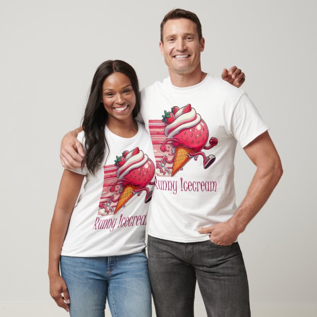 T-shirt crème glacée Runny (Unisexe)