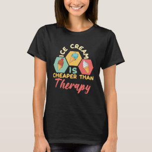 T-shirt Crème glacée Scoop I Thérapie moins chère I Crème