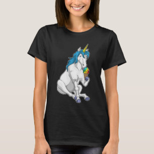 T-shirt crème glacée Unicorn gaufre