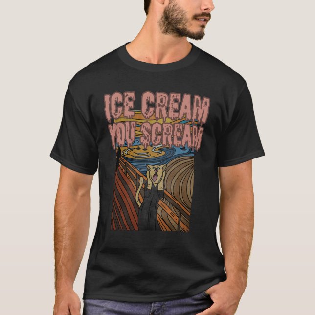 T-shirt Crème glacée, vous criez (Devant)