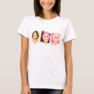 T-shirt crème-neopolitan potelée de glace de lapin
