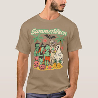 T-shirt Crèmes Glacées Monstres de Plage de Summerween Cit
