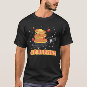T-shirt Crêpe du petit-déjeuner Flip Happens 1
