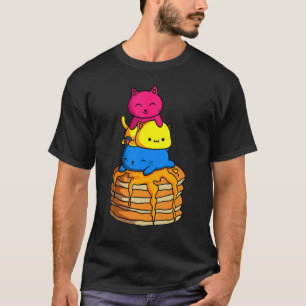 T-shirt Crêpes Chats Fierté LGBT Gaufre Petit Déjeuner Fla