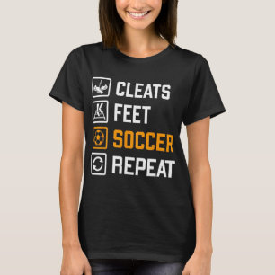 T-shirt Crépes Pieds Football Répéter Drôle Entraînement S