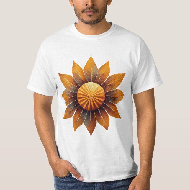 T-shirt crépuscule, ses rayons s'étalent (Devant)