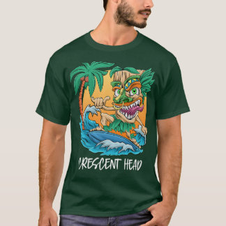 T-shirt Crescent Head Australia Palm Tree Surfing Beach Va