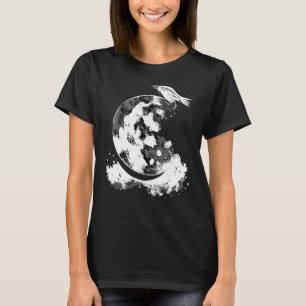 T-shirt Crescent Moon Raven Sorcière Astrologie esthétique