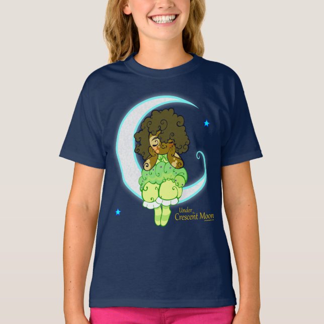 T-shirt Crescent Moon - Sous la lune de croissant (Devant)