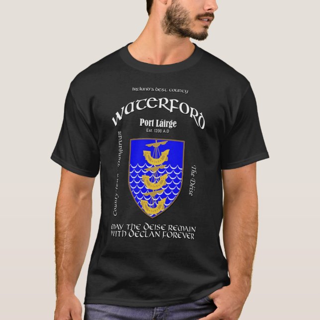 T-shirt Crest de Waterford Irlande (Devant)